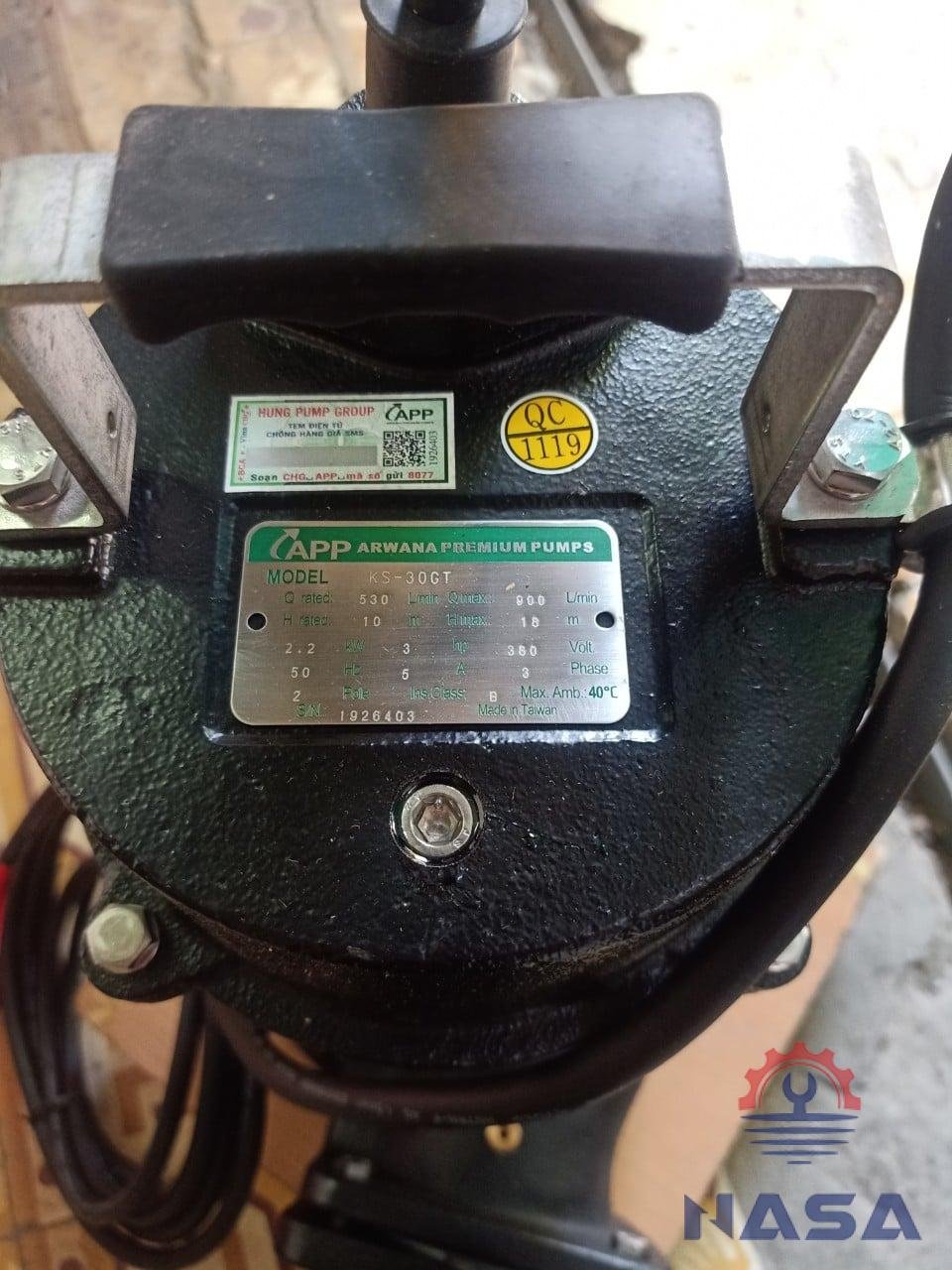 APP KS3 máy bơm chìm APP KS