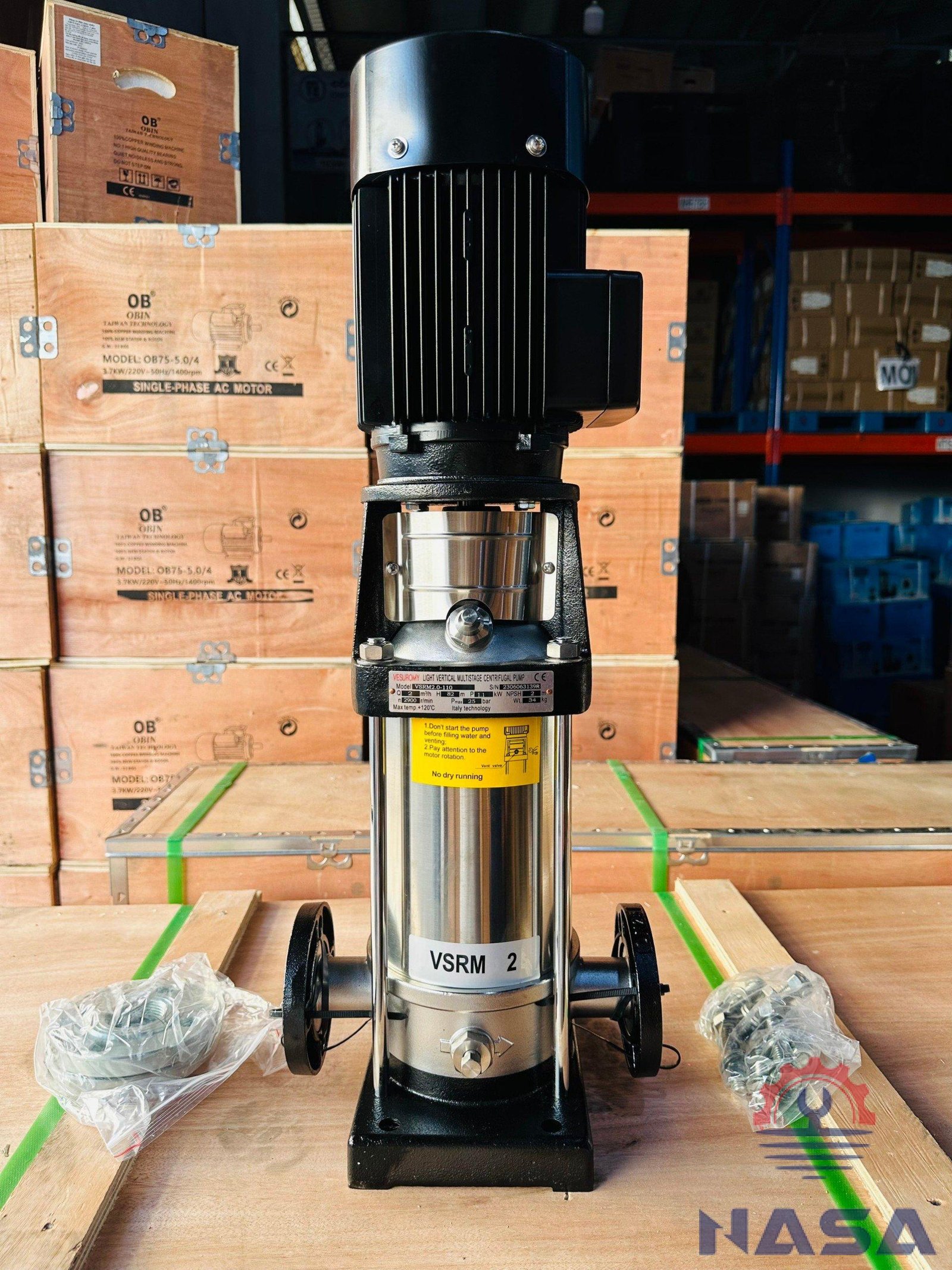 Máy Bơm trục đứng VSRM Máy Bơm Ly Tâm Trục Đứng VSRM