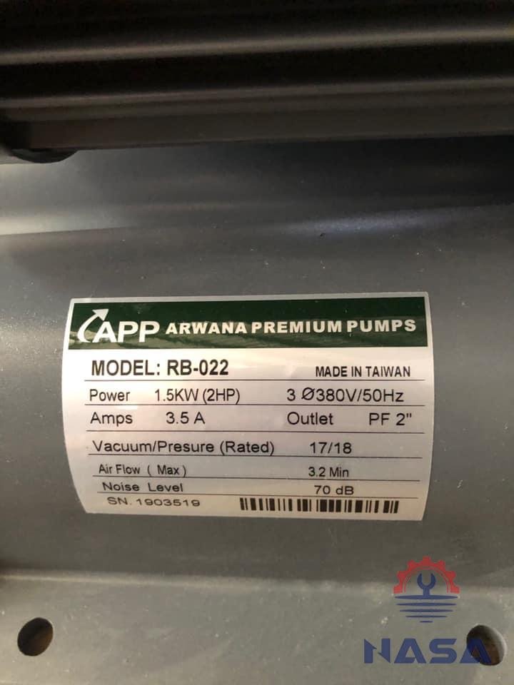 Máy thổi khí APP RB Máy thổi khí kiểu con sò APP RB